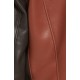 Women’s Two-Tone Leather Biker Jacket