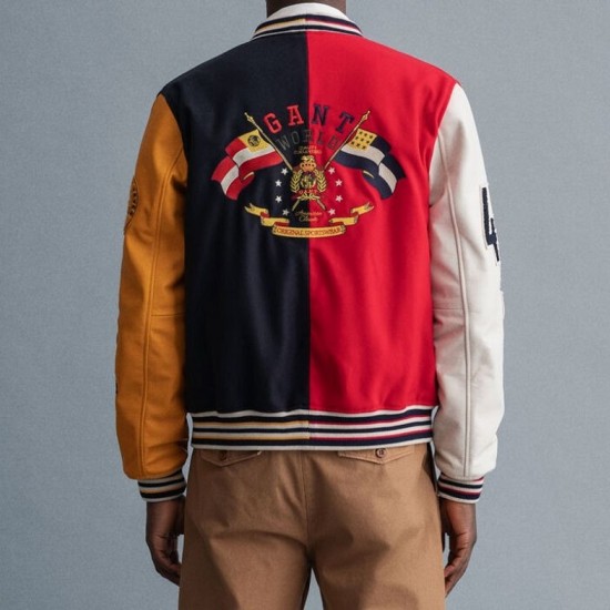 Wool GANT Varsity Badge Jacket