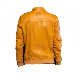 Yellow Alpine Leather jacket