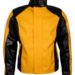 Yellow Infamous 2 Faux Leather Jacket