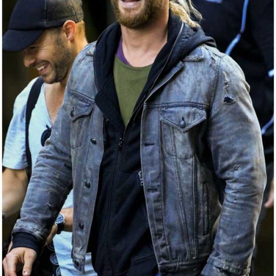 Thor Ragnarok Chris Hemsworth Denim Jacket