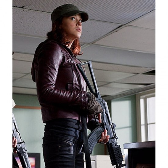 Red Dawn Movie Toni Walsh (Adrianne Palicki) Leather Jacket