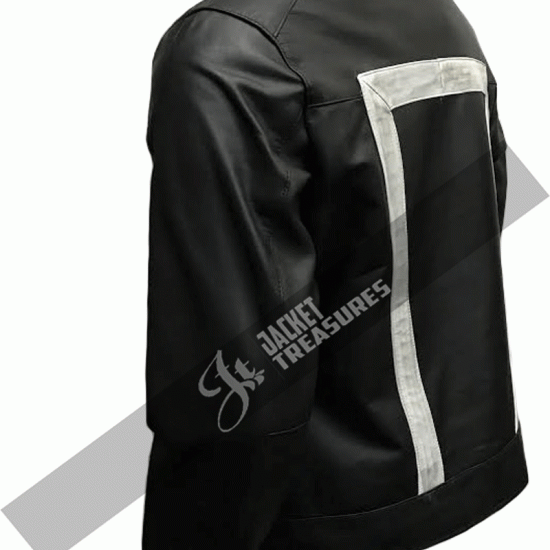 Men's Ghost Rider Marvel Agent Of Shield Black Leather Jacket Men's Ghost Rider Marvel Agent Of Shield Black Leather Jacket