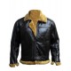 Ginger Shearling Aviator B3 Fly Sheep Bomber Leather Jacket