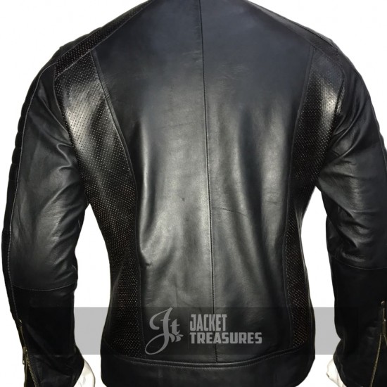 New Men's Cafe Racer Vintage Motorcycle Black Jacket New Men's Cafe Racer Vintage Motorcycle Black Jacket