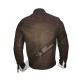 New Men's Vintage Biker Choco Buff Skin Motorcycle Cafe Racer Leather Jacket