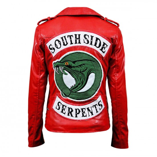 Womens Riverdale Southside Serpents Jacket Cheryl Blossom Red Jacket