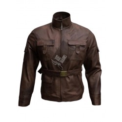 Star Wars Luke Skywalker Brown Leather Jacket