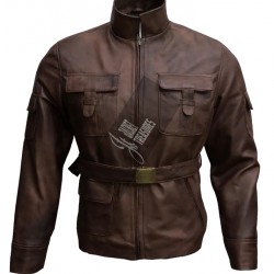 Star Wars Luke Skywalker Brown Leather Jacket