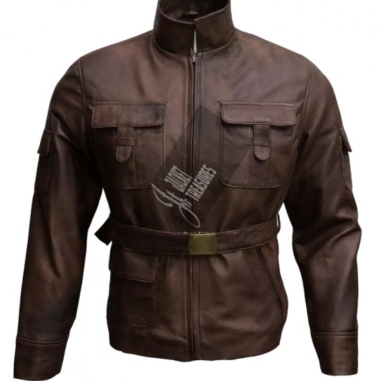 Star Wars Luke Skywalker Brown Leather Jacket