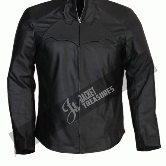 Mens Batman Begins Leather Jacket Mens Batman Begins Leather Jacket
