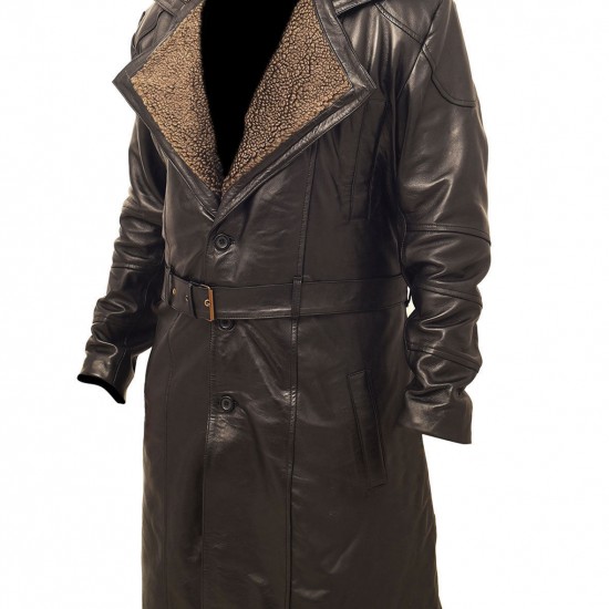 Blade Runner 2049 Ryan Gosling Officer K Fur Collar Trench Coat