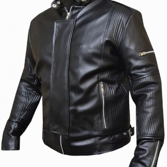 New Mens Daft Punk Leather Jacket Electroma Hero Robot Rivet New Mens Daft Punk Leather Jacket Electroma Hero Robot Rivet