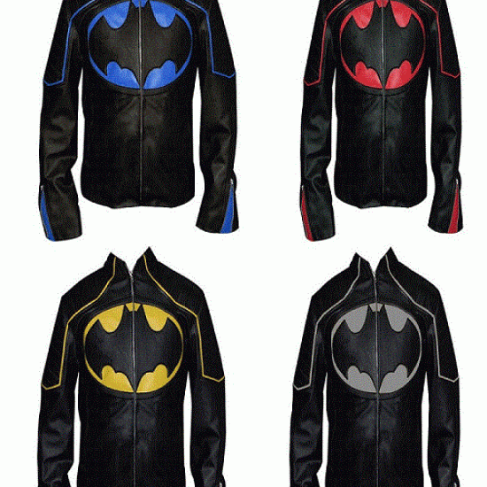 Mens Dark Knight Rises Batman Leather Jacket