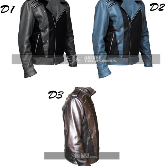 X Men Apocalypse Evan Peters Quick Leather Jacket