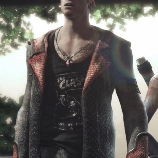 Devil May Cry DMC 5 Dante Sheep Leather Jacket Costume Coat