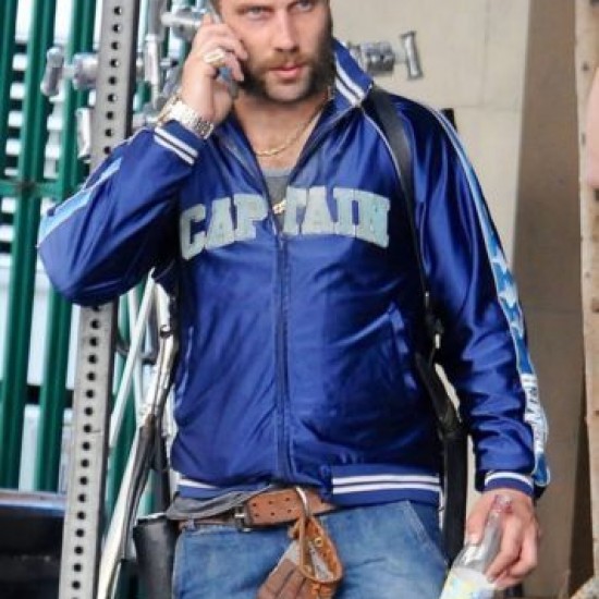 Suicide Squad Captain Boomerang Jai Courtney Blue Varsity Satin Jacket Suicide Squad Captain Boomerang Jai Courtney Blue Varsity Satin Jacket