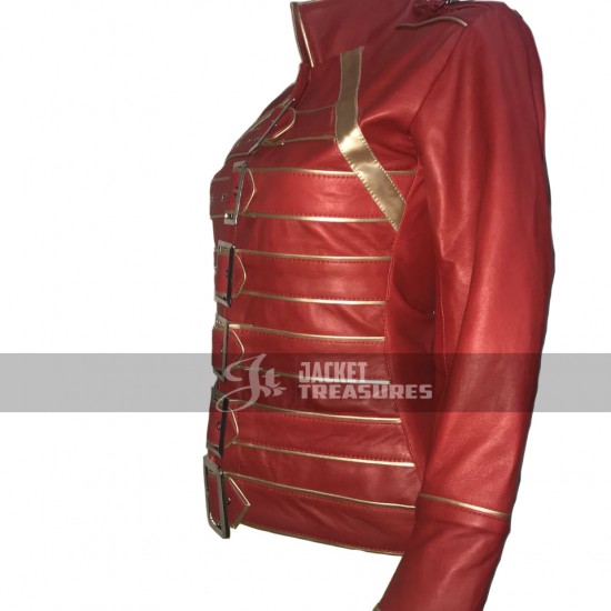 Freddie Mercury Concert Military Women Motorcycle Jacket