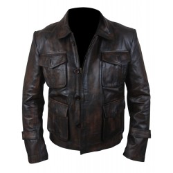 Men's Distressed Supernatural Season 7 Genuine Leather Jacket/Coat 