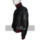 New Men's Stylish Red And Black Stripes Leather Jacket New Men's Stylish Red And Black Stripes Leather Jacket