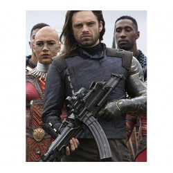 Infinity War Bucky Barnes Winter Soldier White Wolf Jacket Costume