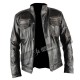Mens Infinity Distressed Black Leather Jacket Mens Infinity Distressed Black Leather Jacket