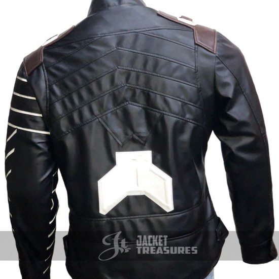 Infinity War Bucky Barnes Winter Soldier White Wolf Jacket Costume Infinity War Bucky Barnes Winter Soldier White Wolf Jacket Costume