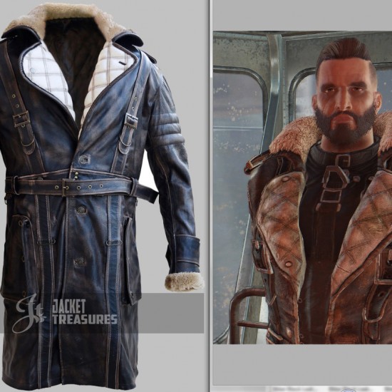 Fall Out 4 Elder Maxson Battle Coat Jacket Costumes