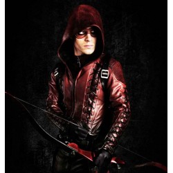 Roy Harper Arrow Season 3 Arsenal Red Hooded Jacket