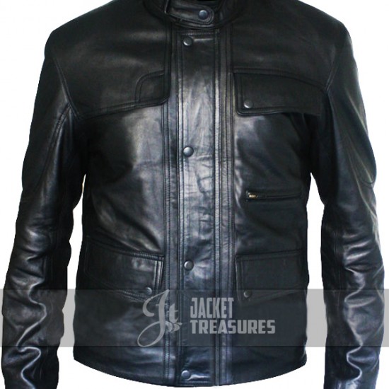Terminator Genisys T800 Arnold Black Leather Jacket Terminator Genisys T800 Arnold Black Leather Jacket