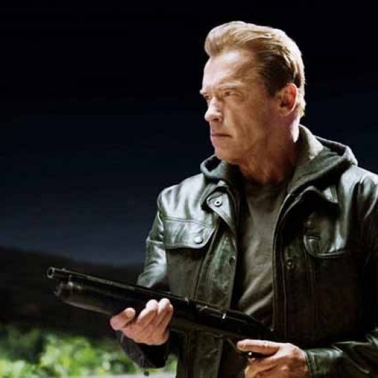 Terminator Genisys T800 Arnold Black Leather Jacket