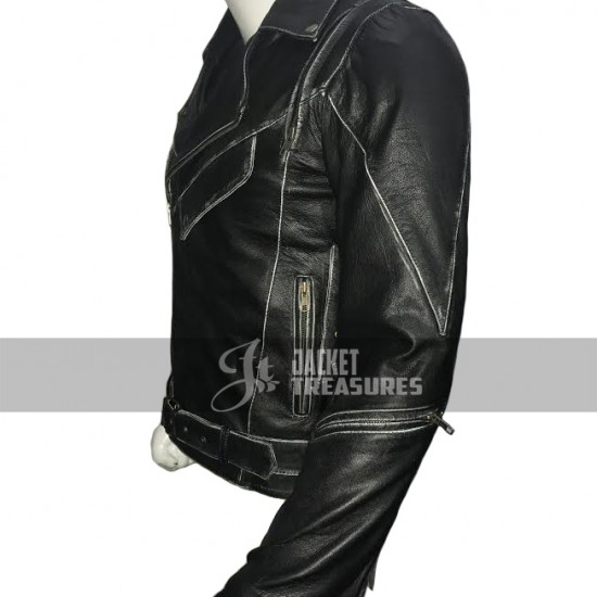 New Mens HD Brando Leather Jacket New Mens HD Brando Leather Jacket