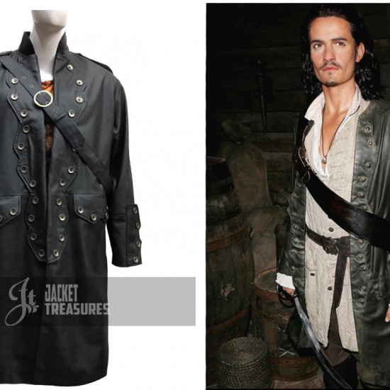 Pirates of the Caribbean 5 Will Turner Leather Coat Pirates of the Caribbean 5 Will Turner Leather Coat