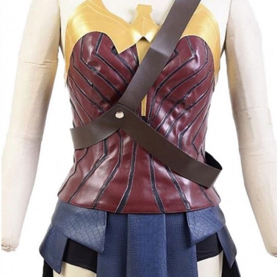 Justice League Wonder Woman Leather Costume