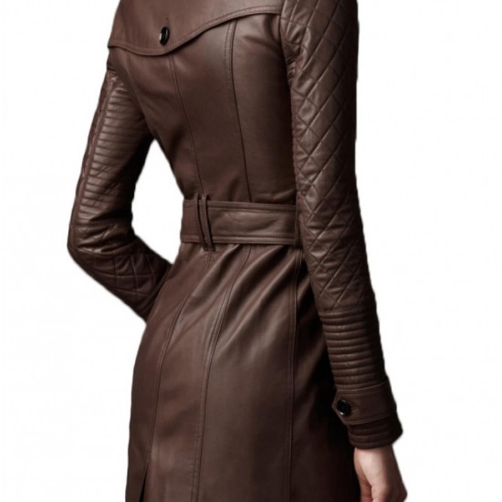 Kate Beckett Castle Stana Katic Leather Coat