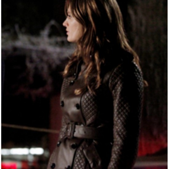 Kate Beckett Castle Stana Katic Leather Coat