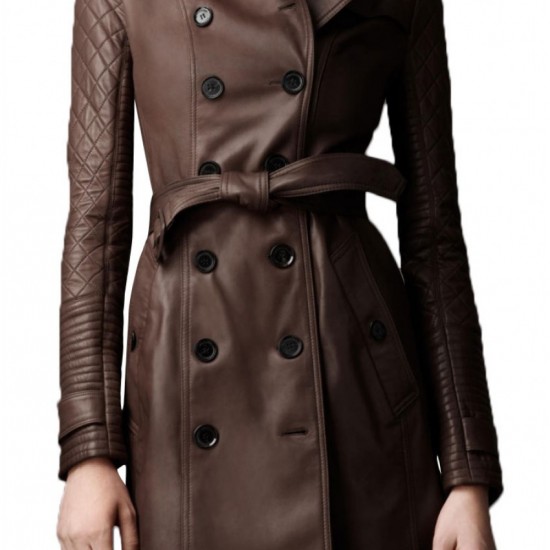 Kate Beckett Castle Stana Katic Leather Coat