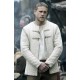 Mens King Arthur Legend Sword Charlie Hunnam White Jacket