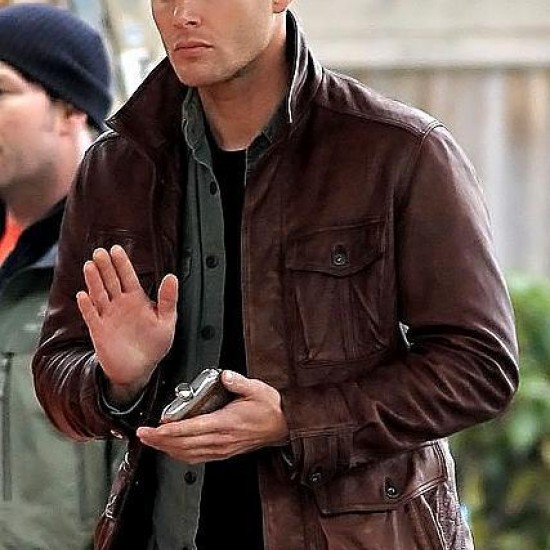 Men's Distressed Supernatural Season 7 Genuine Leather Jacket/Coat Men's Distressed Supernatural Season 7 Genuine Leather Jacket/Coat