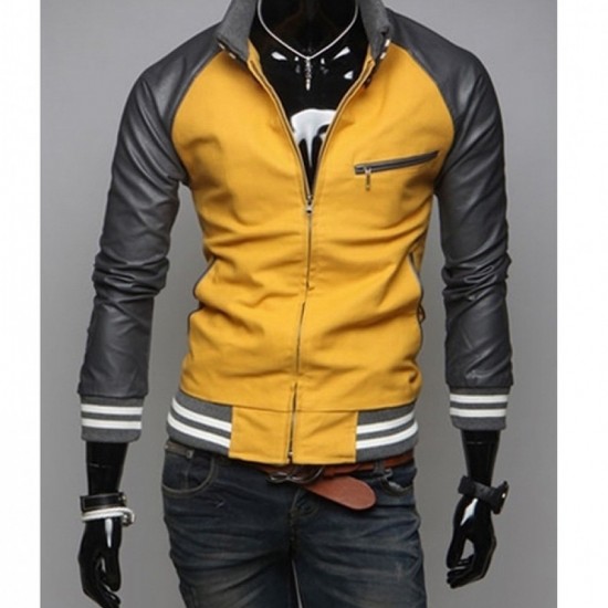 Men's Slim Fit Mustard Yellow Jacket Men's Slim Fit Mustard Yellow Jacket