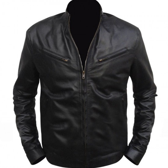 New Vin Diesel Fast And Furious 6 Designer Black Leather Jacket New Vin Diesel Fast And Furious 6 Designer Black Leather Jacket