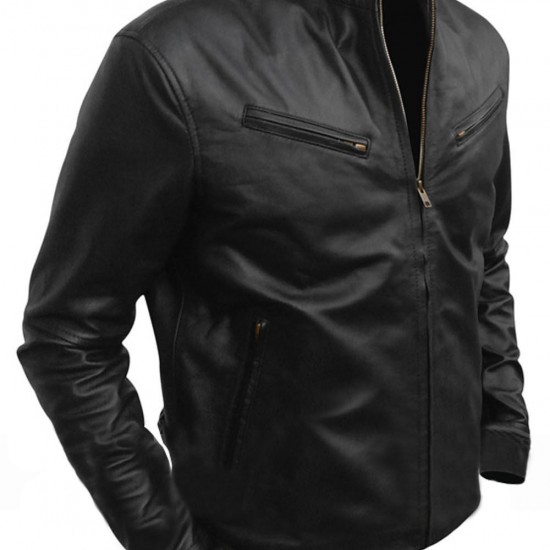 New Vin Diesel Fast And Furious 6 Designer Black Leather Jacket New Vin Diesel Fast And Furious 6 Designer Black Leather Jacket
