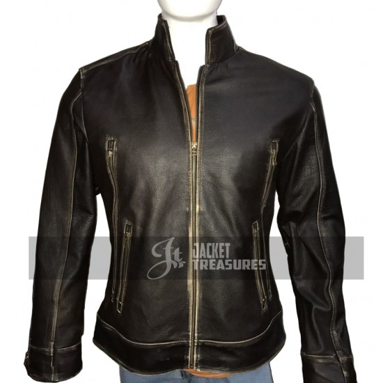 New Men's Motorcycle Vintage Cafe Racer Distressed Jacket New Men's Motorcycle Vintage Cafe Racer Distressed Jacket