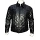 New Mens Quilted Diamond Black Leather Jacket New Mens Quilted Diamond Black Leather Jacket