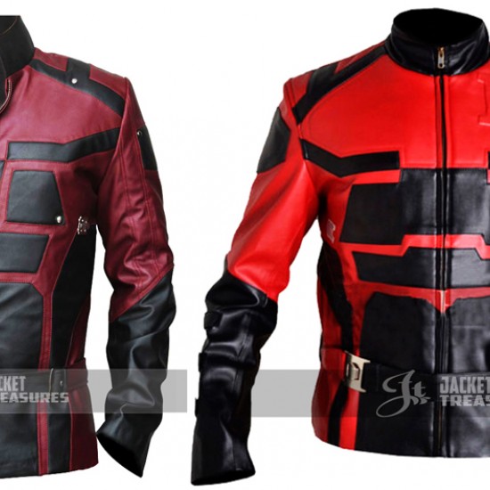 Red Charlie Cox Daredevil Leather Jacket