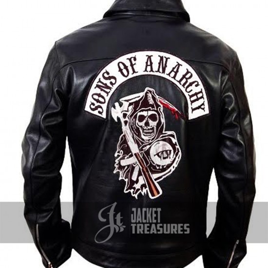 Sons Of Anarchy Reaper Leather Jacket Jax Teller Samcro