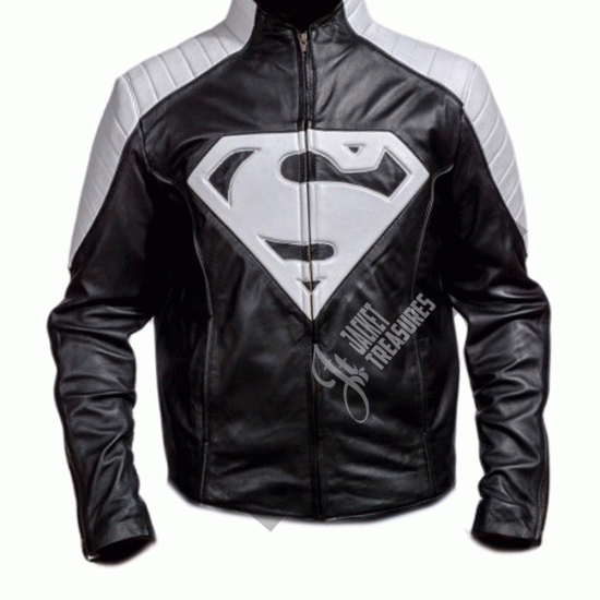 Stylish Superman Black And White Jacket Stylish Superman Black And White Jacket