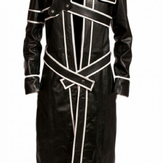Sword Art Online Kirito Black Leather Coat Sword Art Online Kirito Black Leather Coat