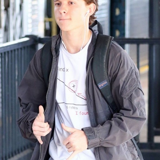 Tom Holland Hooded Jacket Spiderman Homecoming Tom Holland Hooded Jacket Spiderman Homecoming