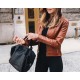Women's Designer Slim fit Lambskin Motorcycle Jacket Women's Designer Slim fit Lambskin Motorcycle Jacket